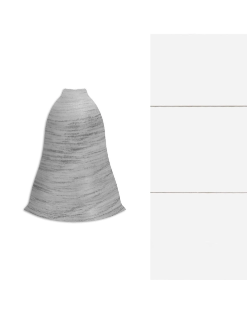 Zdjęcie: Narożnik zewnętrzny do listwy LM55 2 szt. biały mat ARBITON