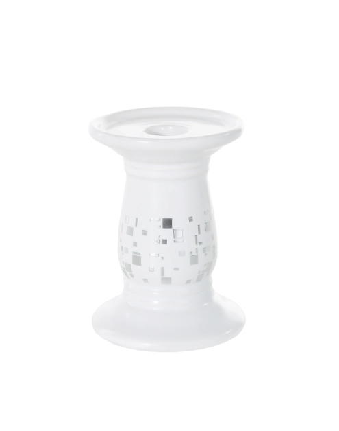 Zdjęcie: Świecznik dekoracyjny Blaze 9x9x11 cm biały EUROFIRANY