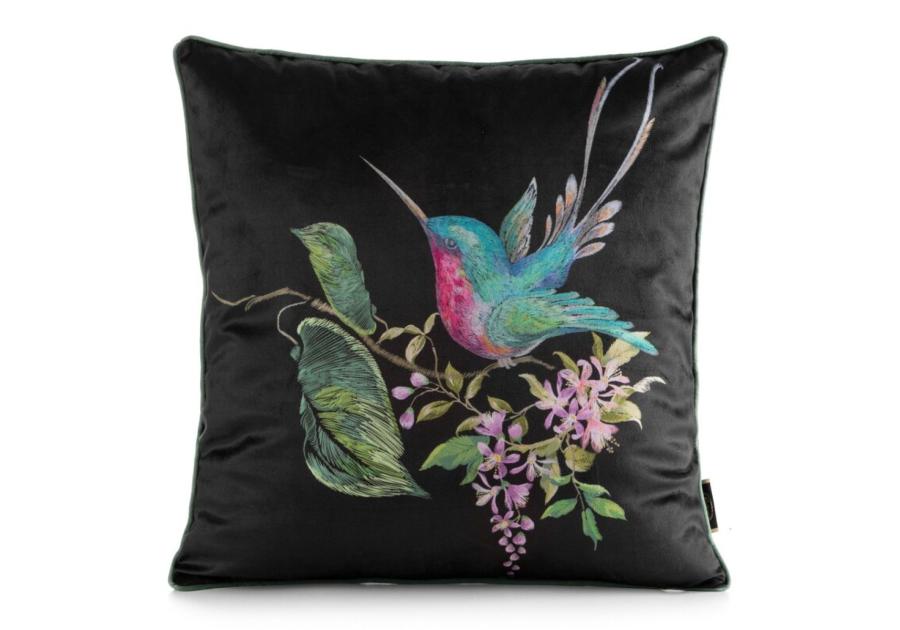 Zdjęcie: PODUSZKA DEKORACYJNA CHP/VELVET/177 45X45 CZA+ZIE/PIPING