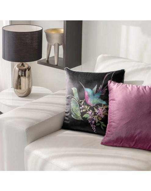 Zdjęcie: PODUSZKA DEKORACYJNA CHP/VELVET/177 45X45 CZA+ZIE/PIPING