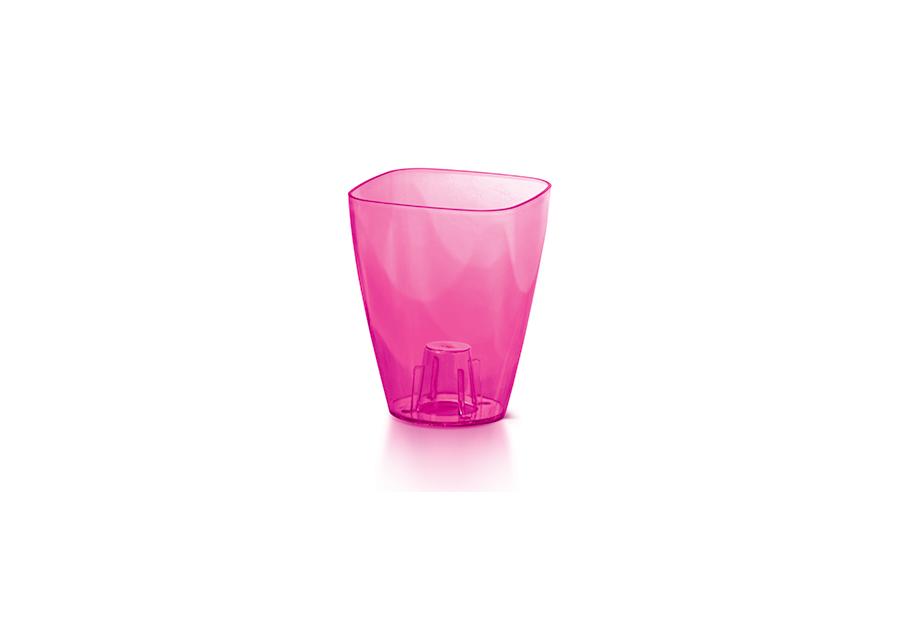 Zdjęcie: Doniczka Coubi różowy transparentny 13 cm PROSPERPLAST