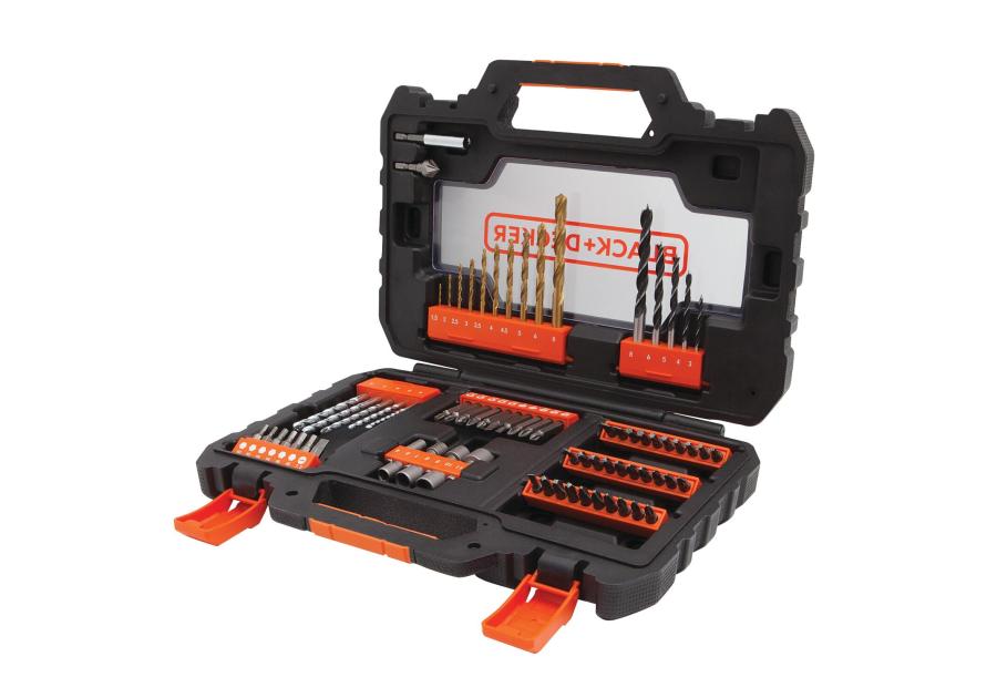 Zdjęcie: Zestaw wierteł, końcówek i nasadek 1/4" 76 elementów STANLEY