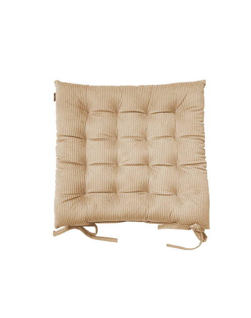 Zdjęcie: Poduszka na krzesło welwetowa sztruks casual chic taupe 43x43 cm CHIC HOME