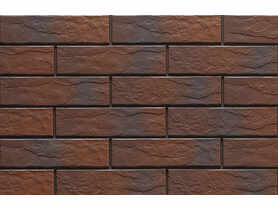 Płytka elewacyjna Burgund rustiko cieniowana 24,5x6,5 cm CERRAD