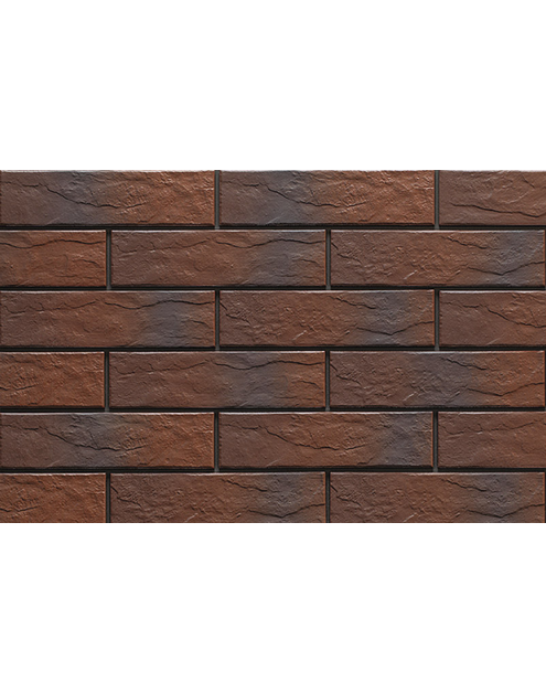 Zdjęcie: Płytka elewacyjna Burgund rustiko cieniowana 24,5x6,5 cm CERRAD