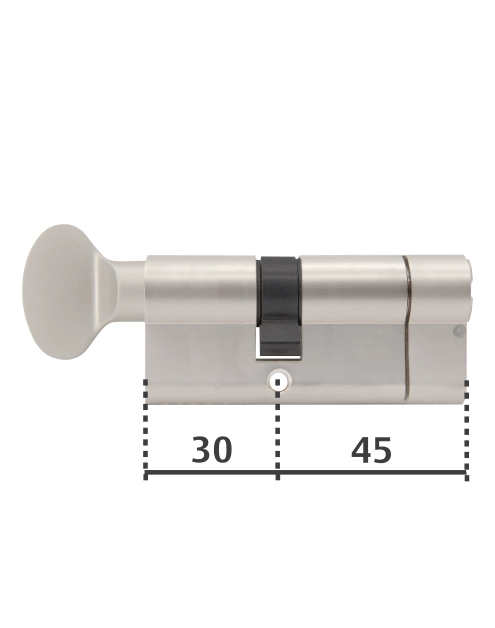 Zdjęcie: Wkładka z gałką Y2100 45/30G satyna YALE