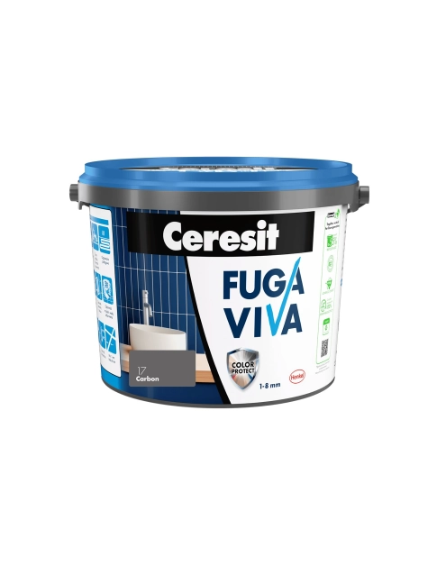 Zdjęcie: Fuga Viva elastyczna cementowa 1-8 mm carbon 2 kg CERESIT
