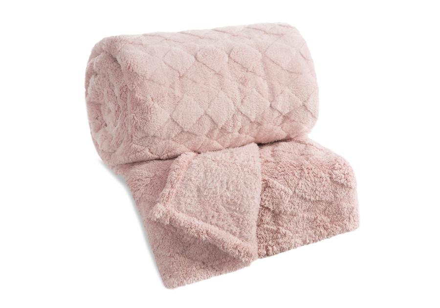 Zdjęcie: Koc Nancy 150x200 cm pudrowy EUROFIRANY