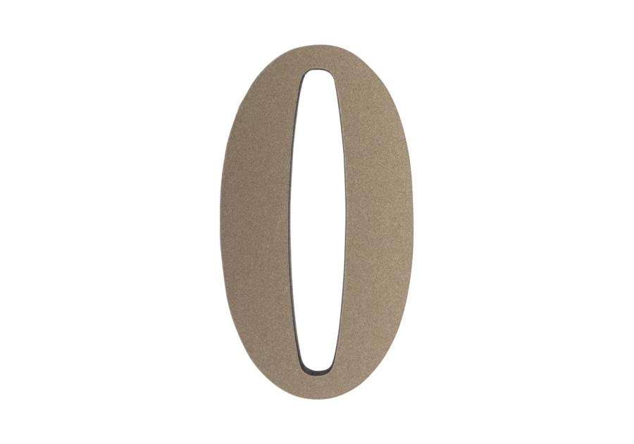 Zdjęcie: Cyfra 0 tworzywowa platyna 50 mm METRO