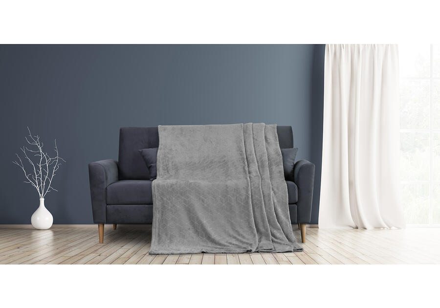 Zdjęcie: Koc Nessa steel 220x240 cm AMELIA HOME