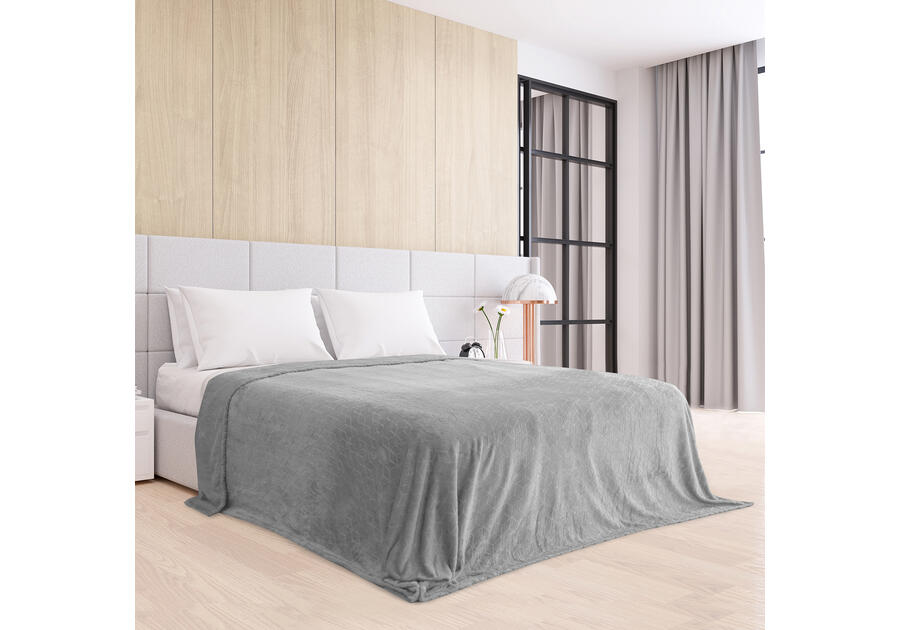 Zdjęcie: Koc Nessa steel 220x240 cm AMELIA HOME