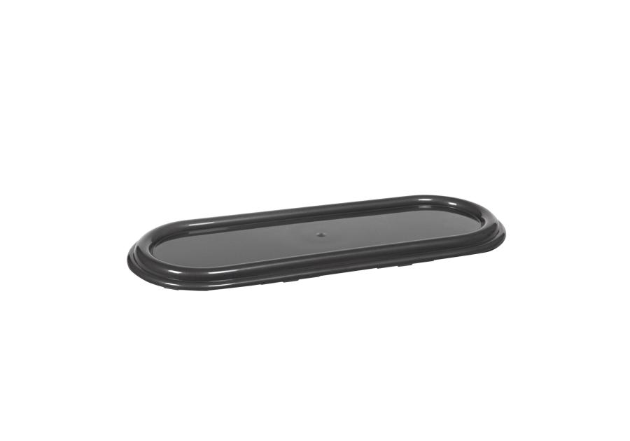 Zdjęcie: Podstawka pod znicze owalna 44 cm grafit metalik LAMELA