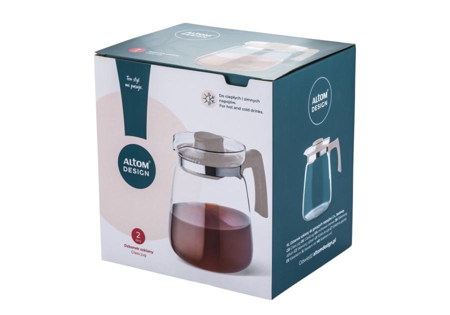 Zdjęcie: Dzbanek szklany do gorących napojów 2000 ml beżowy ALTOM DESIGN