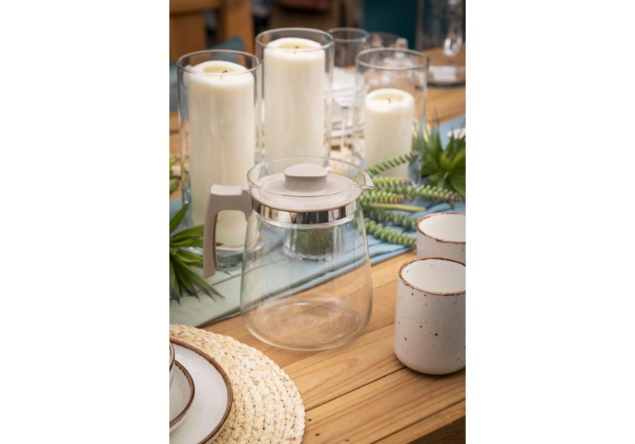 Zdjęcie: Dzbanek szklany do gorących napojów 2000 ml beżowy ALTOM DESIGN