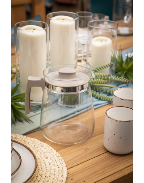 Zdjęcie: Dzbanek szklany do gorących napojów 2000 ml beżowy ALTOM DESIGN