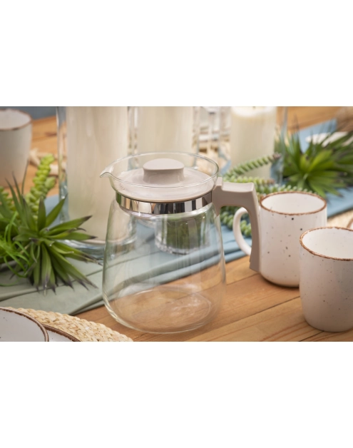 Zdjęcie: Dzbanek szklany do gorących napojów 2000 ml beżowy ALTOM DESIGN