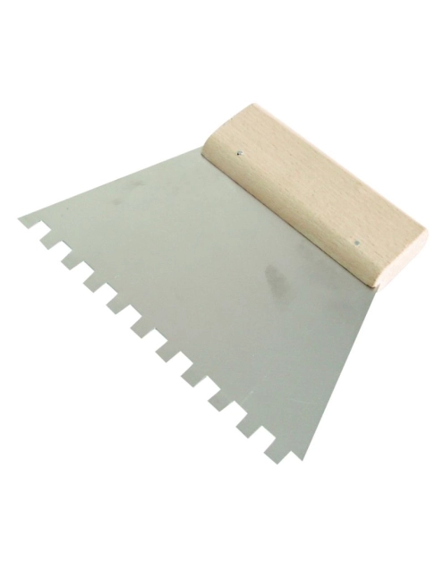 Zdjęcie: Szpachla stalowa 180 mm, ząb 10x10 mm PROFIX