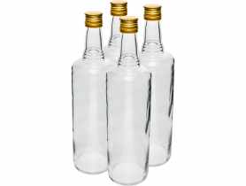 Butelka 1 L Italiano zakrętka, biała, 4 szt. BROWIN
