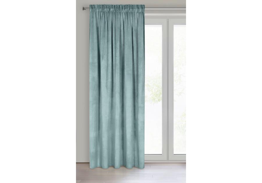 Zdjęcie: Zasłona gotowa Melanie na taśmie 140x270 cm szałwiowy EUROFIRANY