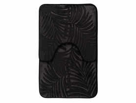 Dywanik łazienkowy Floryda 2-elementowe czarne ALSEA