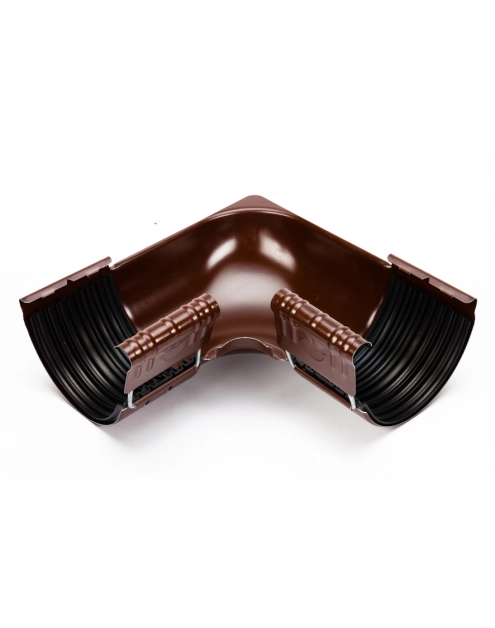 Zdjęcie: Łuk wewnetrzny 90 stopni GS 120 klamra stalowa czekoladowy brąz GALECO