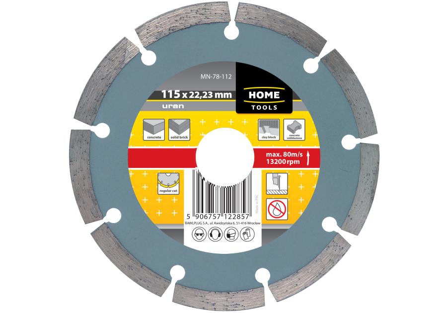 Zdjęcie: Ściernice diamentowe segmentowe Uran 115 mm RAWLPLUG