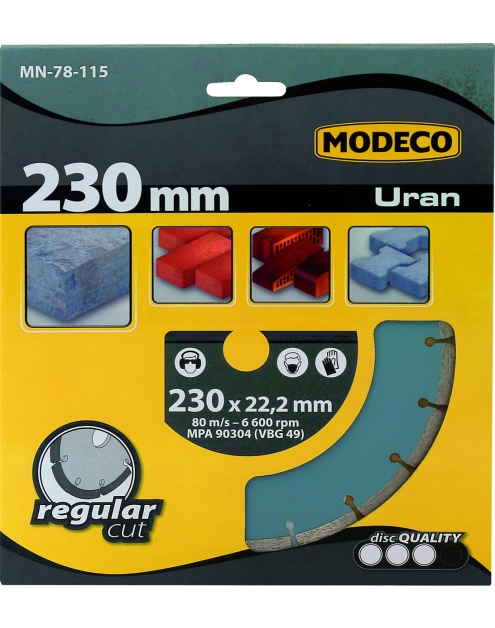 Zdjęcie: Ściernice diamentowe segmentowe Uran 115 mm RAWLPLUG