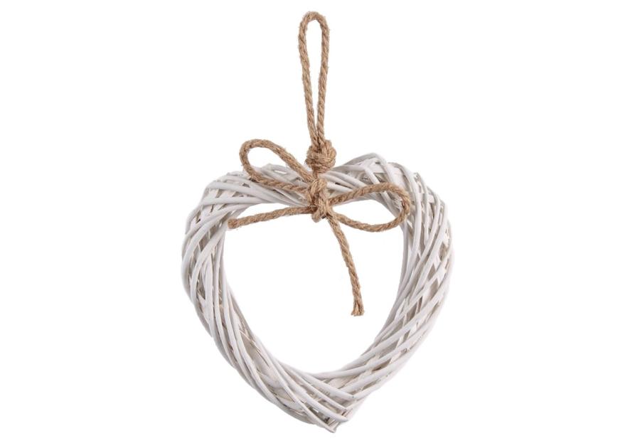 Zdjęcie: Serce wiklinowe z zawieszką 25x25x4 cm TIN TOURS