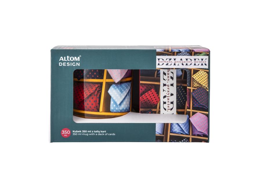 Zdjęcie: Kubek Dziadek przyjaciel 350 ml z talią kart do gry 54 szt. ALTOM DESIGN