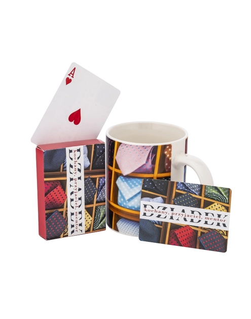 Zdjęcie: Kubek Dziadek przyjaciel 350 ml z talią kart do gry 54 szt. ALTOM DESIGN