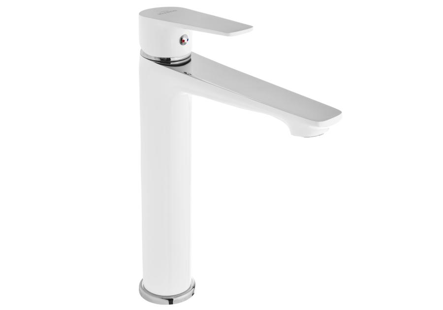 Zdjęcie: Wysoka bateria umywalkowa Dokos biała INVENA