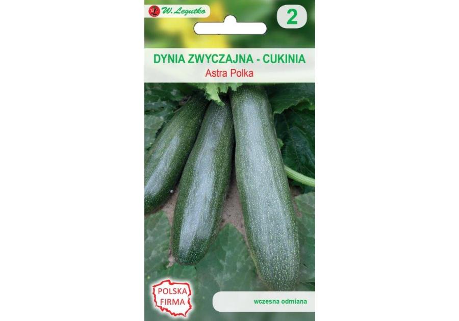 Zdjęcie: Dynia zwyczajna Cukinia Astra Polka nasiona tradycyjne 2 g W. LEGUTKO