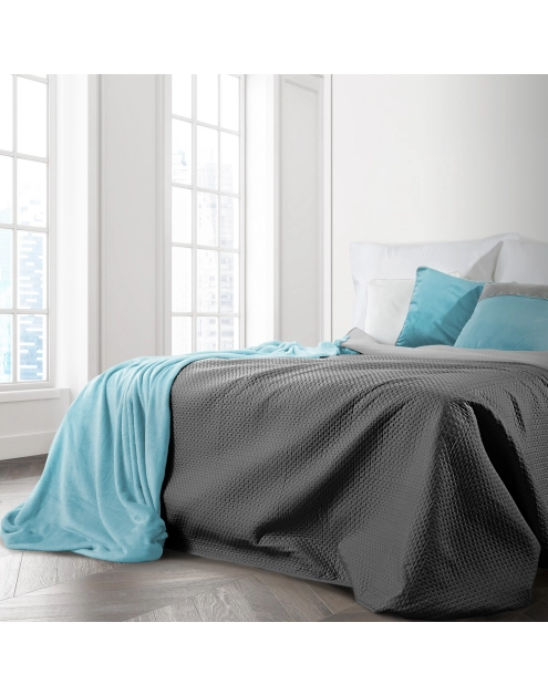 Zdjęcie: Narzuta Boni 220x240 cm stalowo-srebrna EUROFIRANY