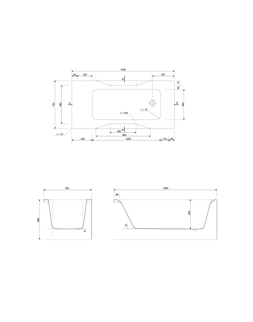 Zdjęcie: Wanna Pure SP 150x70 cm CERSANIT