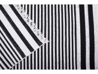 Zdjęcie: Dywan Kilim Gold 80x150 cm pasy biało-czarny MULTI-DECOR