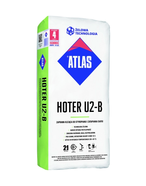 Zdjęcie: Klej do ociepleń Atlas Hoter U2-B 25 kg ATLAS