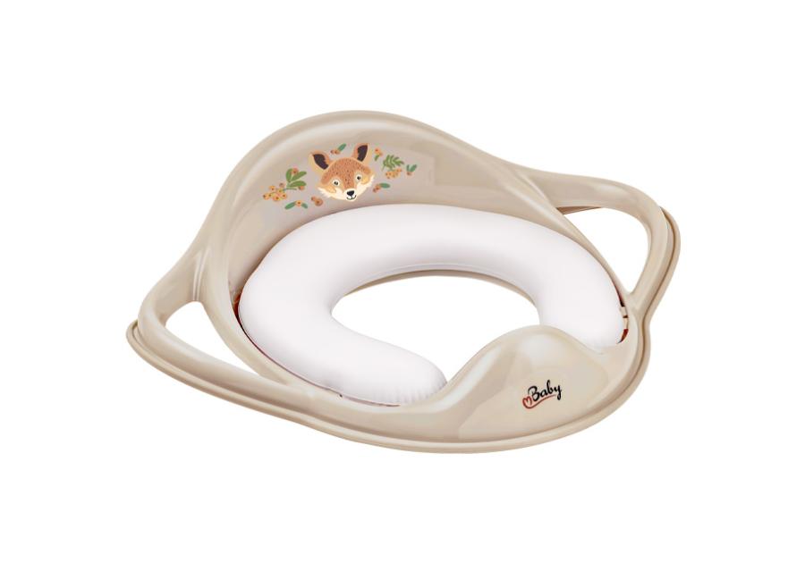 Zdjęcie: Nakładka sedesowa dla dzieci miękka Lisek Leśna Ferjana, beżowy NERGIS