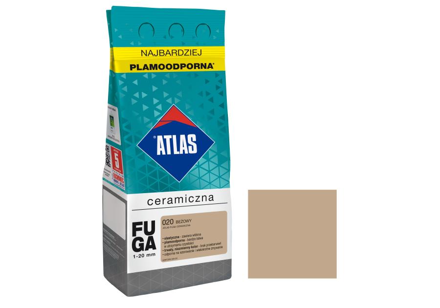Zdjęcie: Fuga ceramiczna 020 beżowy, alubag, 2 kg ATLAS