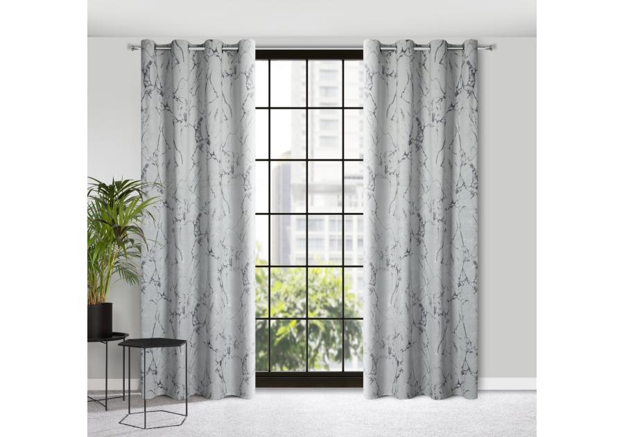 Zdjęcie: Zasłona gotowa Wera 140 x 250 cm jasnoszary EUROFIRANY