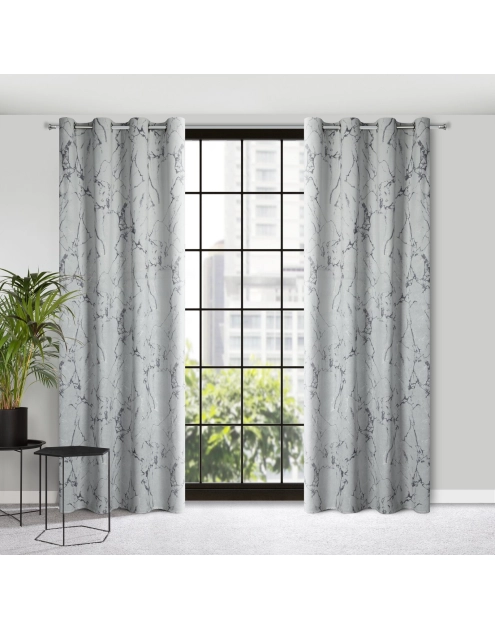 Zdjęcie: Zasłona gotowa Wera 140 x 250 cm jasnoszary EUROFIRANY