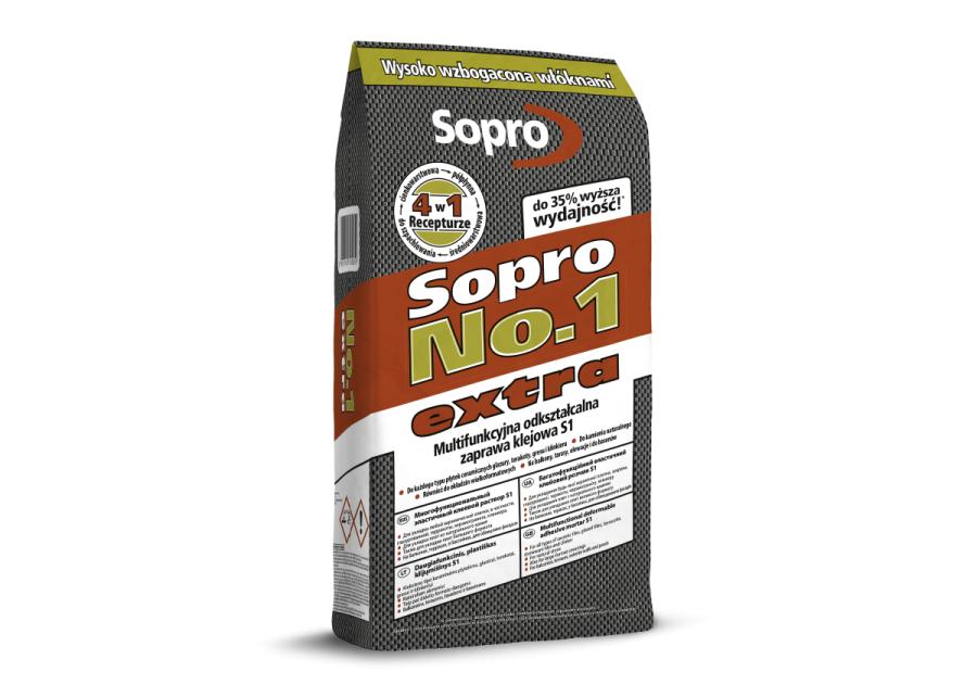 Zdjęcie: Zaprawa klejowa odkształcalna S1 NO.1 400 Extra 5 kg SOPRO