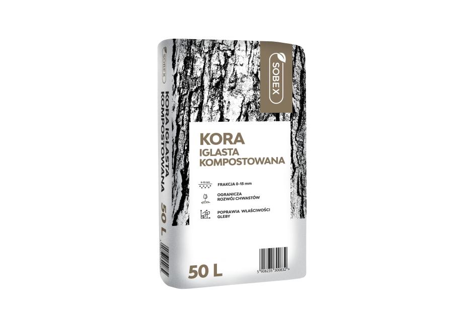 Zdjęcie: Kora iglasta kompostowana 50 L, 0-15 mm SOBEX