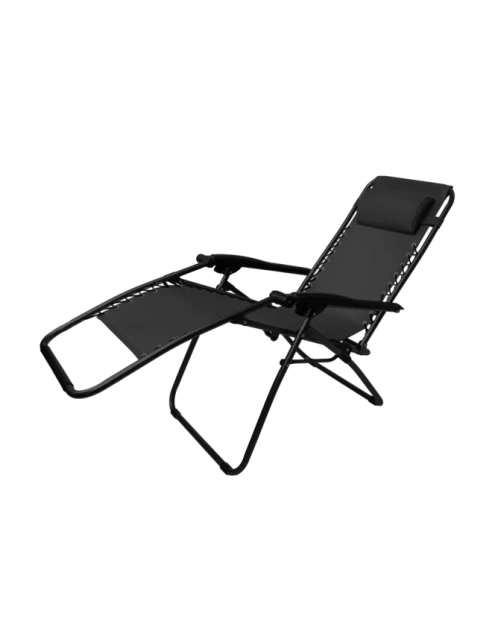 Zdjęcie: Leżak rozkładany Bliss Comfort czarny AMR IMPEX