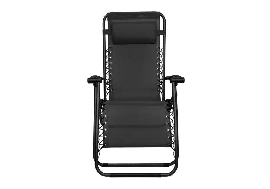 Zdjęcie: Leżak rozkładany Bliss Comfort czarny AMR IMPEX