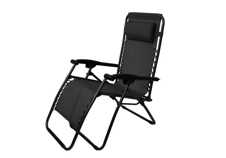 Zdjęcie: Leżak rozkładany Bliss Comfort czarny AMR IMPEX