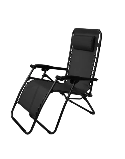 Zdjęcie: Leżak rozkładany Bliss Comfort czarny AMR IMPEX