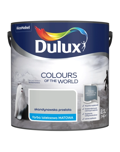 Zdjęcie: Farba do wnętrz Kolory Świata 2,5 L skandynawska prostota DULUX