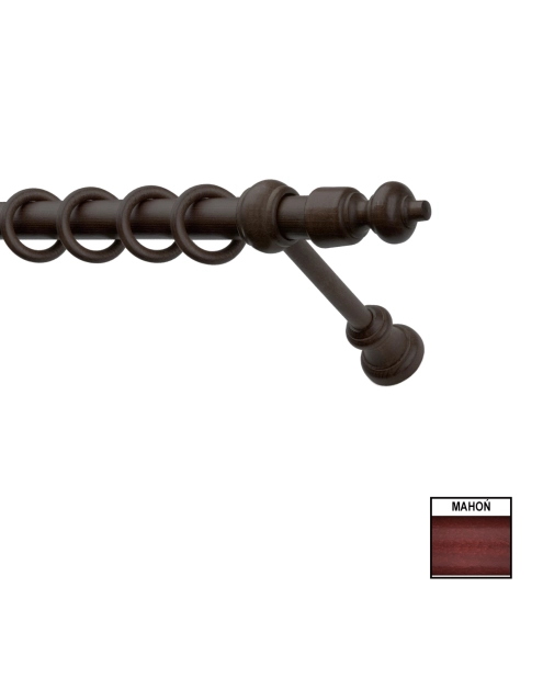 Zdjęcie: Karnisz pojedynczy Hermes 120 cm mahoń KARWEL