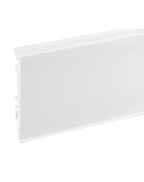 Zdjęcie: Listwa przypodłogowa PVC Masterline 1,3x8 cm, 2,2 m Biały RAL 9003 Mat CEZAR