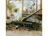 Zdjęcie: Grabie metalowe do gleby 14 zębów, głowica One Click FISKARS